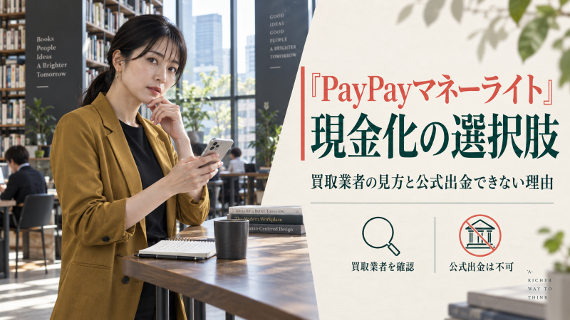 PayPayマネーライト現金化の選択肢―買取業者の見方と公式出金できない理由