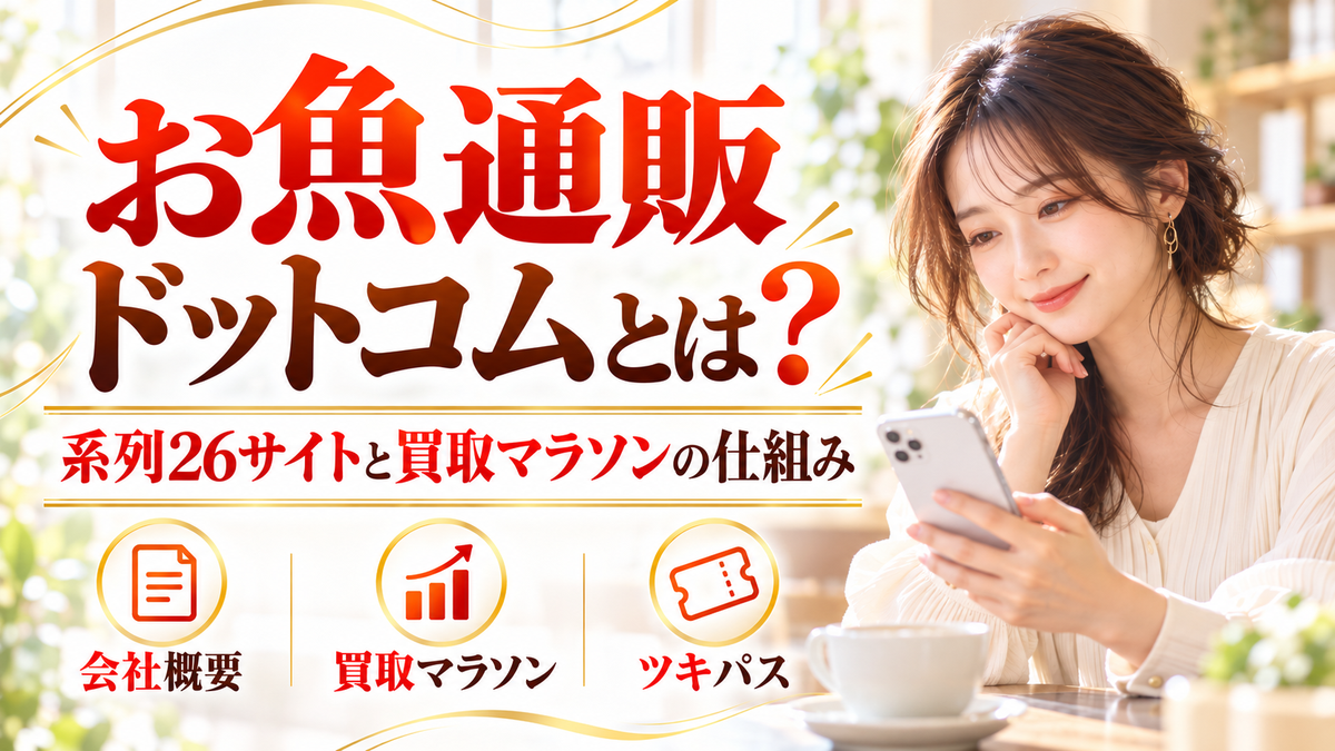 お魚通販ドットコムの実態とは？系列26サイトと買取マラソンの仕組み