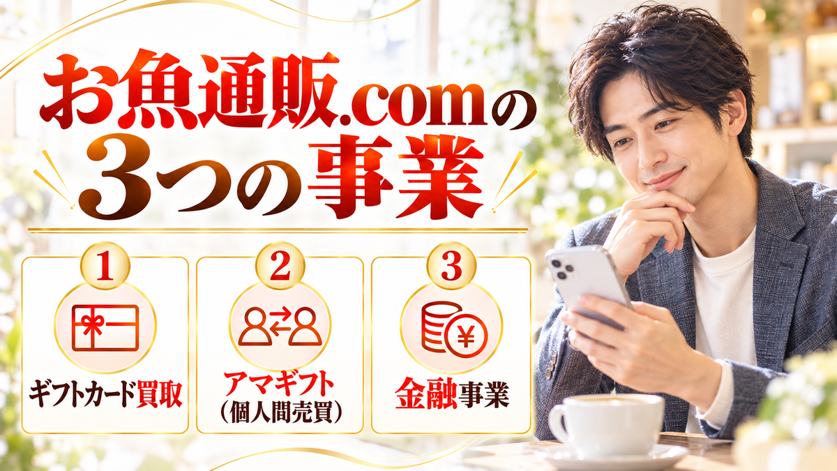 お魚通販.comの3つの事業